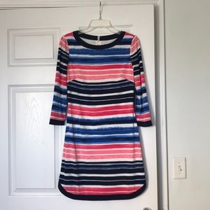 Vince Camuto striped 3/4 sleeve dress